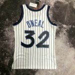 Maillot de Basket #32 O'neal Orlando Magic Vintage Blanc Imprimé